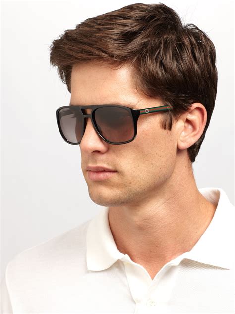 gucci men's acetate aviator optical frames w sunglasses|gucci havana sunglasses men's.